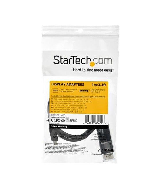StarTech.com 1m - Cable USB-C a DisplayPort 1.2 - Bidireccional - Imagen 5