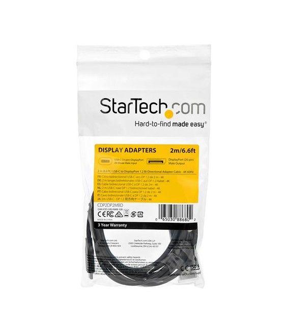 StarTech.com 2m - Cable USB-C a DisplayPort 1.2 - Bidireccional - Imagen 5