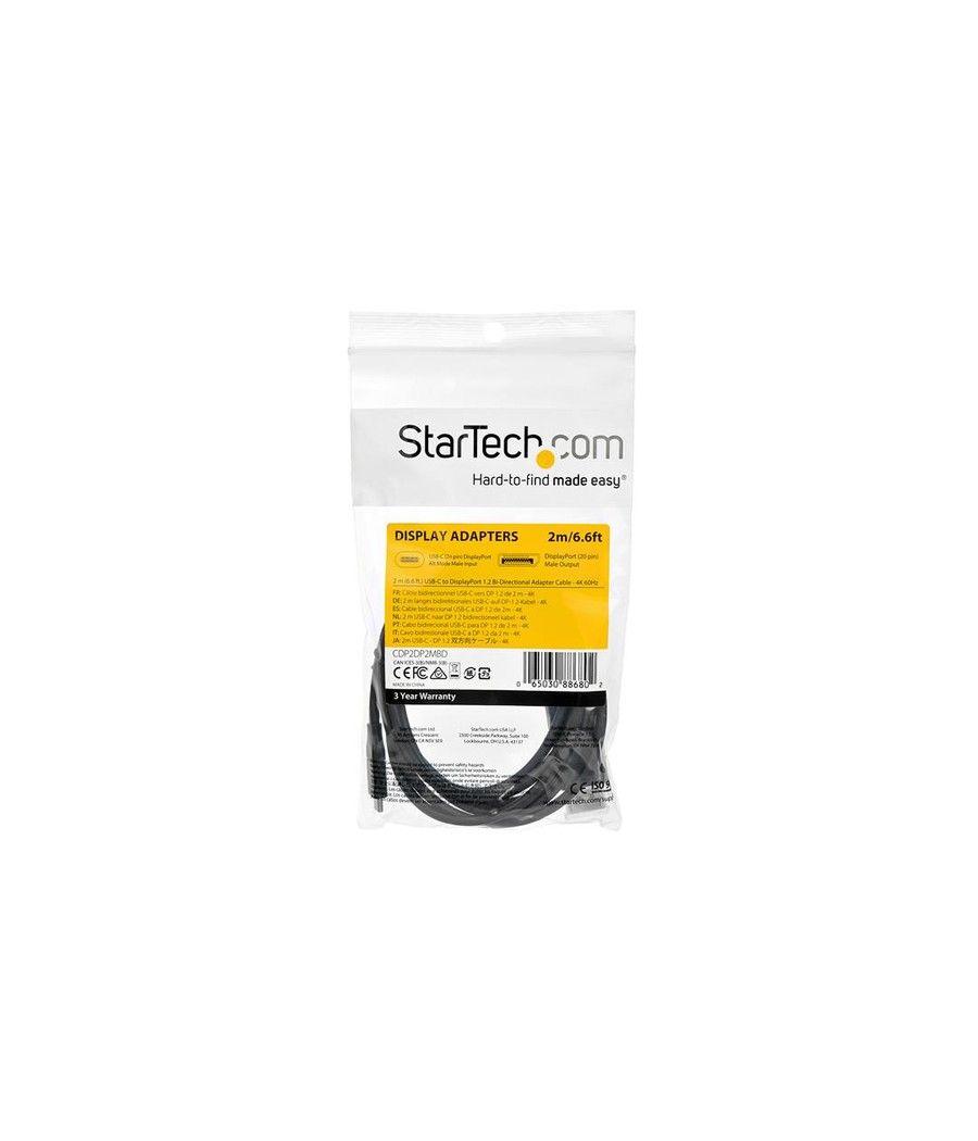 StarTech.com 2m - Cable USB-C a DisplayPort 1.2 - Bidireccional - Imagen 5