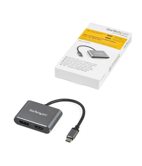 StarTech.com Adaptador de Vídeo Multipuertos USB-C - HDMI o DisplayPort - 4K de 60Hz - Imagen 5
