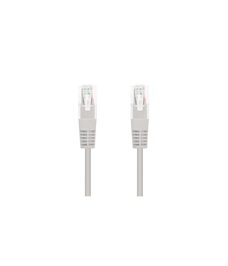 Nanocable - cable de red latiguillo utp cat.5e de 15m - color gris - Imagen 2