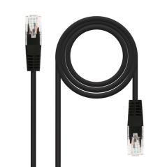 Nanocable - cable de red latiguillo utp cat.6 de 0,5m - color negro - Imagen 1