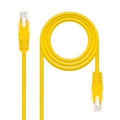 Nanocable - cable de red latiguillo utp cat.6 de 0,5m - color amarillo - Imagen 1