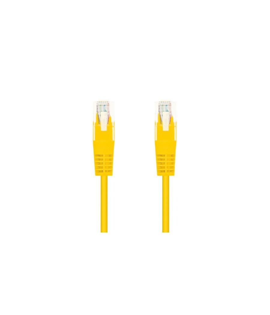 Nanocable - cable de red latiguillo utp cat.6 de 0,5m - color amarillo - Imagen 2