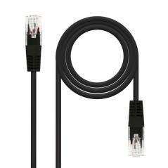 Nanocable - cable de red latiguillo utp cat.6 de 1m - color negro - Imagen 1