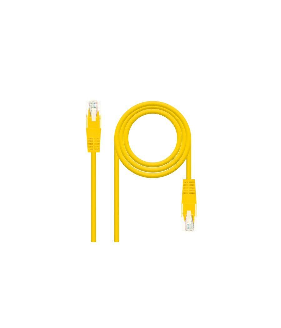 Nanocable - cable de red latiguillo utp cat.6 de 2m - color amarillo - Imagen 1