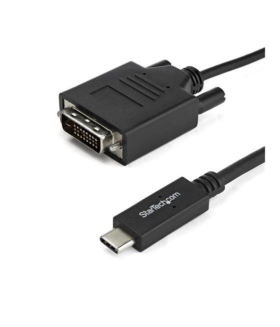 StarTech.com Cable Adaptador Conversor USB-C a DVI - 2m - 1920x1200 - Imagen 1