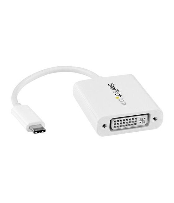 StarTech.com Adaptador Gráfico USB-C a DVI - Blanco - Imagen 1