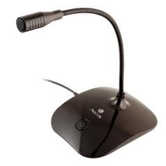 Ngs - micrófono de escritorio con ángulo ajustable - botón mute - jack 3.5mm - Imagen 1