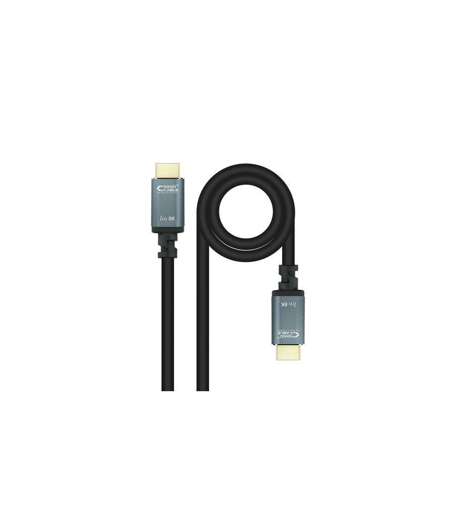 Nanocable - cable hdmi 2.1 iris 8k a/m-a/m negro - 1.0 m - Imagen 1