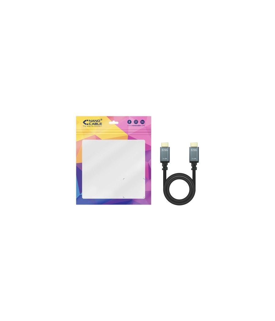 Nanocable - cable hdmi 2.1 iris 8k a/m-a/m negro - 1.0 m - Imagen 6