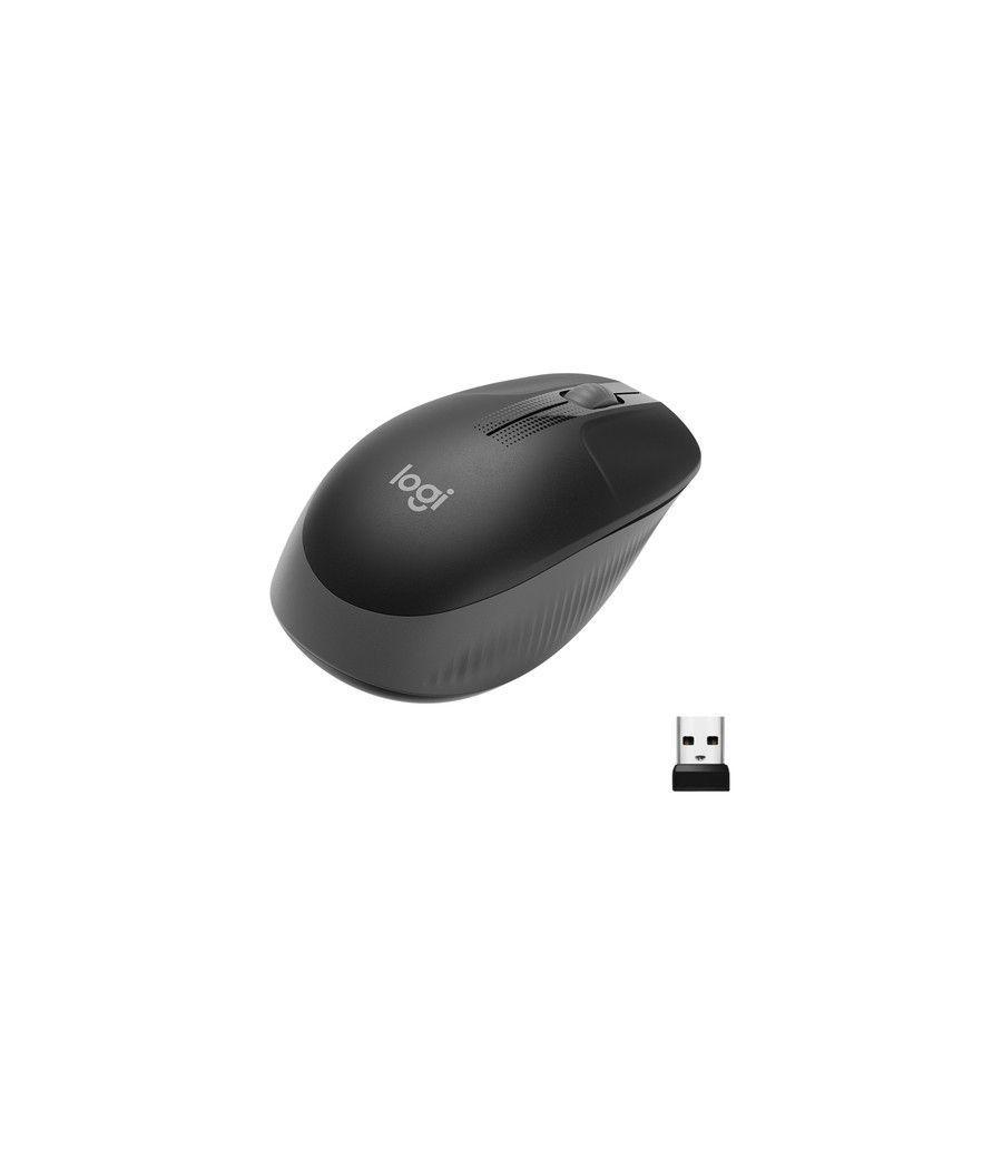 Logitech - ratón óptico m190 - inalámbrico - negro - Imagen 1