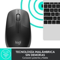 Logitech - ratón óptico m190 - inalámbrico - negro - Imagen 3