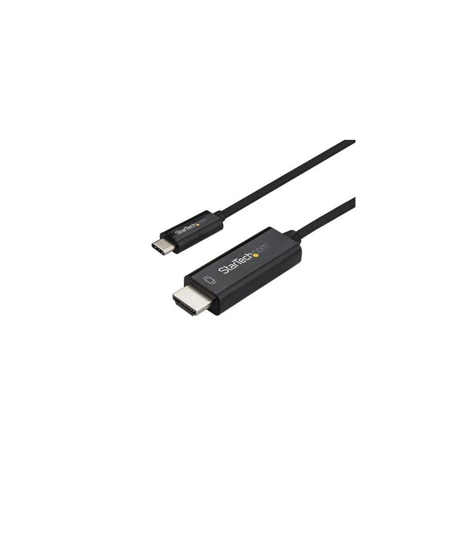 StarTech.com Cable Adaptador de 1m USB-C a HDMI 4K 60Hz - Negro - Cable USB Tipo C a HDMI - Cable Conversor de Vídeo USBC - Imag