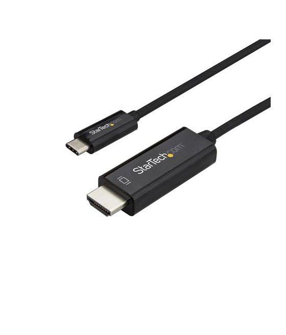 StarTech.com Cable Adaptador de 2m USB-C a HDMI 4K 60Hz - Negro - Cable USB Tipo C a HDMI - Cable Conversor de Vídeo USBC - Imag