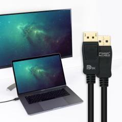 Nanocable - cable displayport 1.4 certificado vesa dp/m-dp/m - 0.5 m - Imagen 6