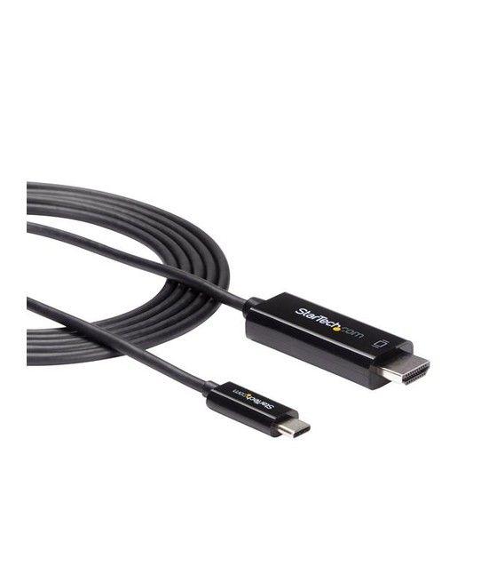 StarTech.com Cable Adaptador de 2m USB-C a HDMI 4K 60Hz - Negro - Cable USB Tipo C a HDMI - Cable Conversor de Vídeo USBC - Imag