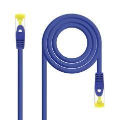 Nanocable - cable red latiguillo lszh cat.6a sftp awg26 azul 25cm - Imagen 1