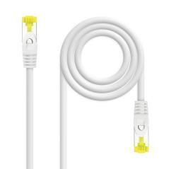 Nanocable - cable red latiguillo lszh cat.6a sftp awg26 blanc 30cm - Imagen 1