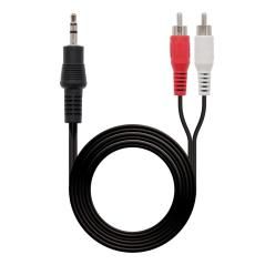 Nanocable Cable Audio, Jack 3.5/M-2xRCA/M 1,5 M - Imagen 1