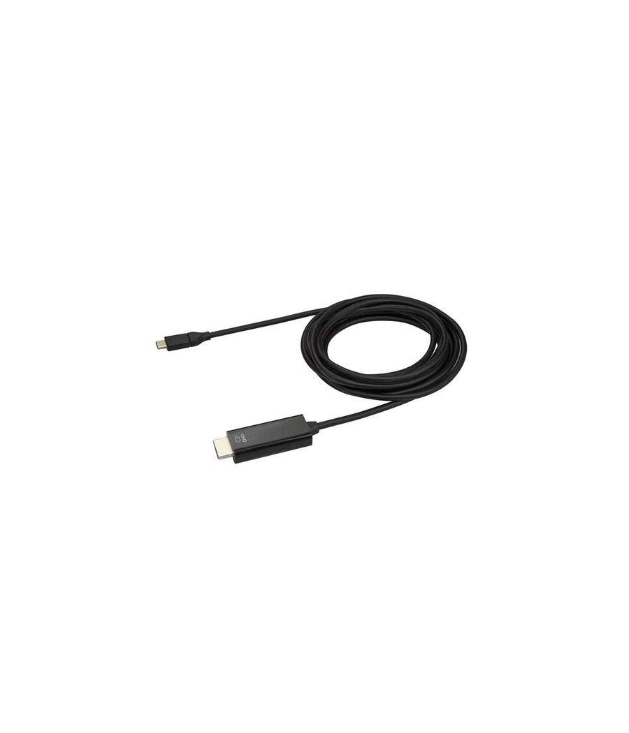 StarTech.com Cable Adaptador de 3m USB-C a HDMI 4K 60Hz - Negro - Cable USB Tipo C a HDMI - Cable Conversor de Vídeo USBC - Imag