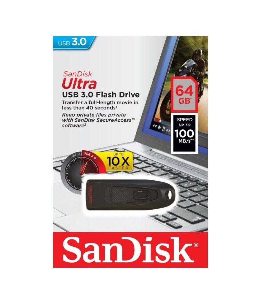 SanDisk SDCZ48-064G-U46 Lápiz USB 3.0 Ultra 64GB - Imagen 4