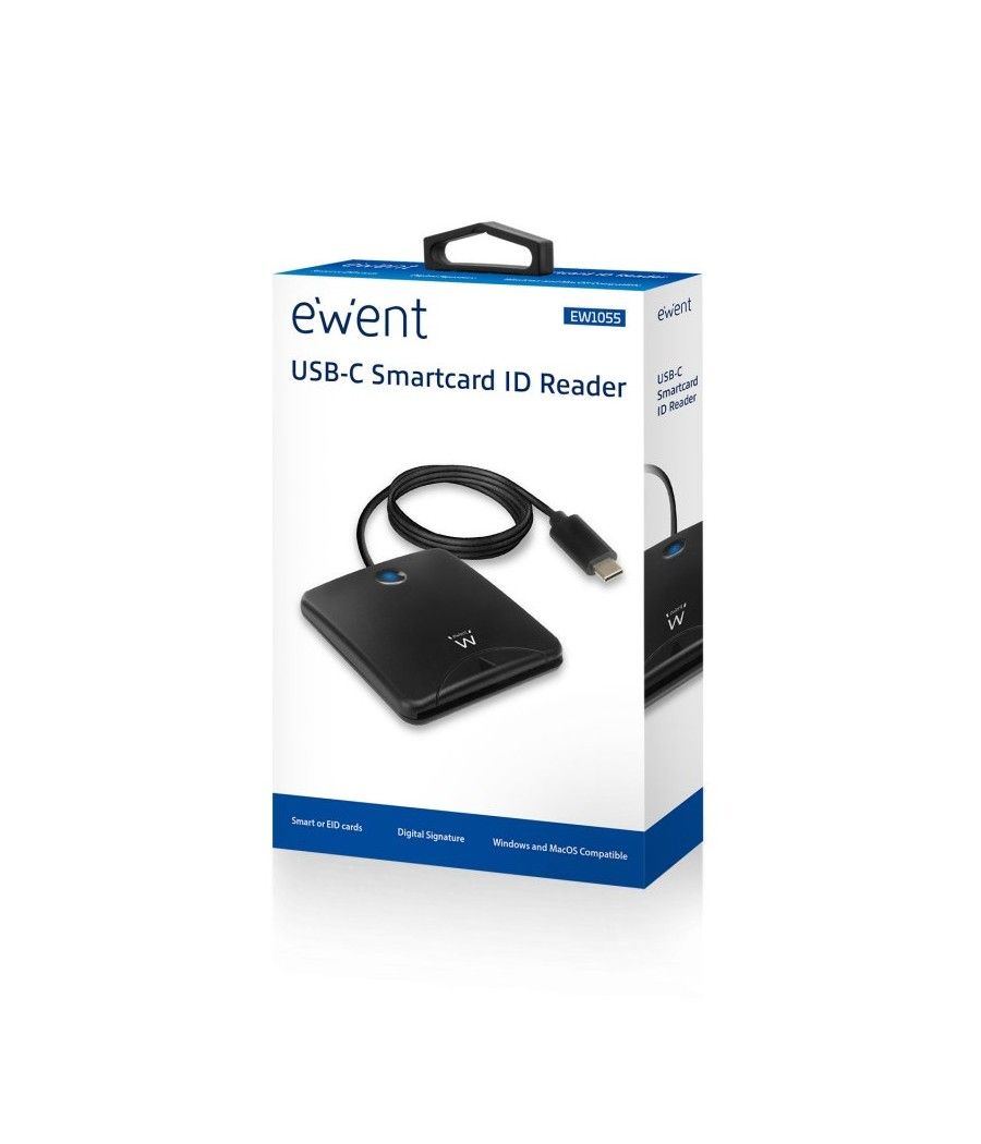 EWENT EW1055 Lector Tarjetas USB-C/ DNI electronic - Imagen 3