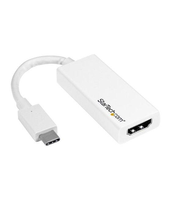 StarTech.com Adaptador USB-C a HDMI - 4K 60Hz - Blanco - Imagen 1