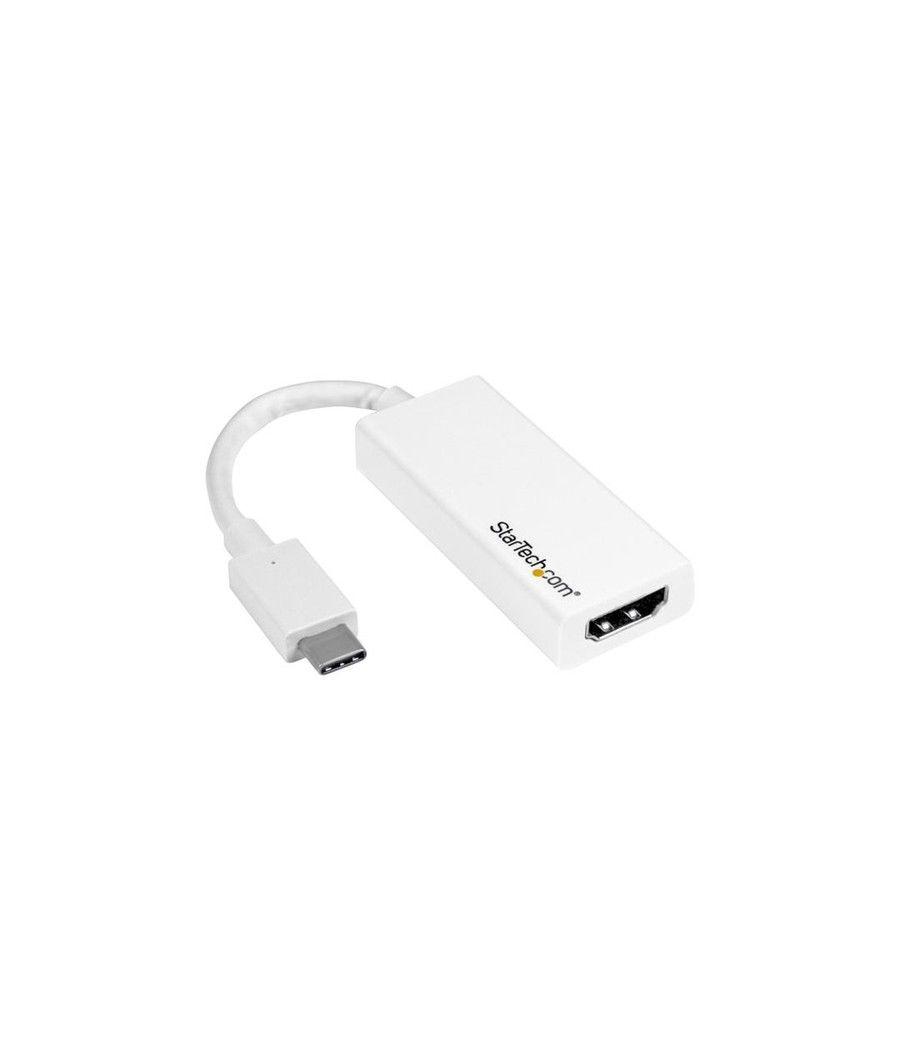 StarTech.com Adaptador USB-C a HDMI - 4K 60Hz - Blanco - Imagen 1