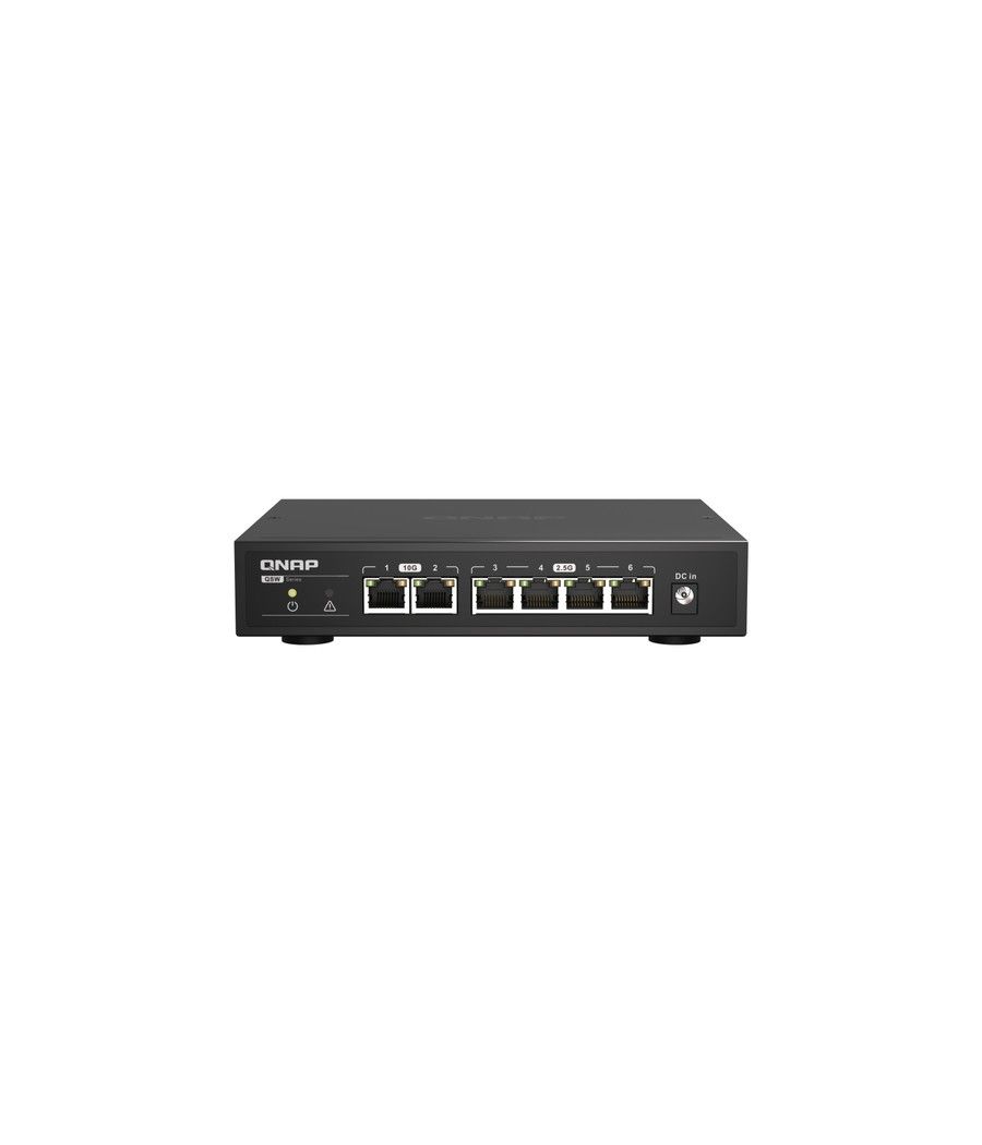 QNAP QSW-2104-2T switch No administrado 2.5G Ethernet (100/1000/2500) Negro - Imagen 1