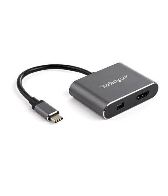 StarTech.com Adaptador de Vídeo Multipuertos USB-C - HDMI o Mini DisplayPort - 4K de 60Hz - Imagen 1