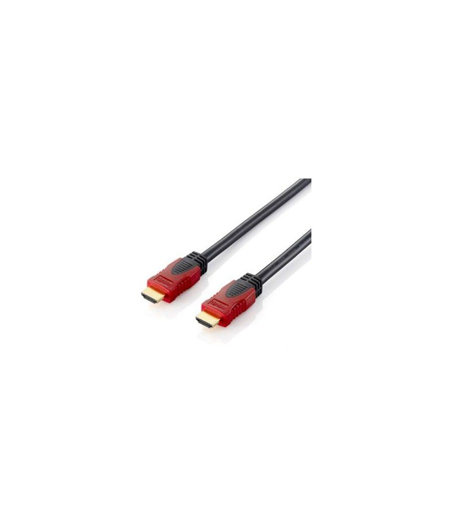 Cable hdmi equip 2.0 high speed con ethernet macho - macho 1m negro - Imagen 1