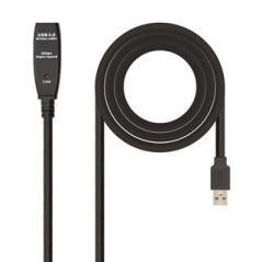 CABLE USB 3.0 PROLONGADOR CON AMPLIFICADOR A/M-A/H 5M NEGRO NANOCABLE - Imagen 1