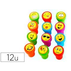 Sello x'stamper emoticono uso escolar expositor de 12 unidades surtidas - Imagen 1