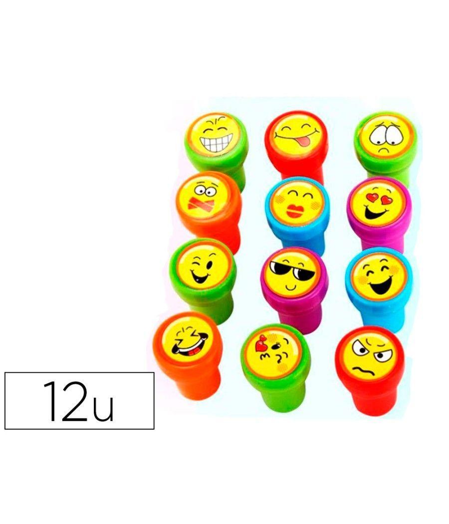 Sello x'stamper emoticono uso escolar expositor de 12 unidades surtidas - Imagen 1