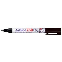 Rotulador artline marcador permanente ek-750 negro punta redonda 0,7 mm brico para marcar ropa