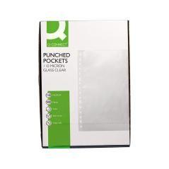 Funda multitaladro q-connect folio pvc 110 micras cristal caja 100 unidades - Imagen 5