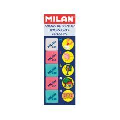 Goma de borrar milan 430-5 blister de 5 unidades - Imagen 1