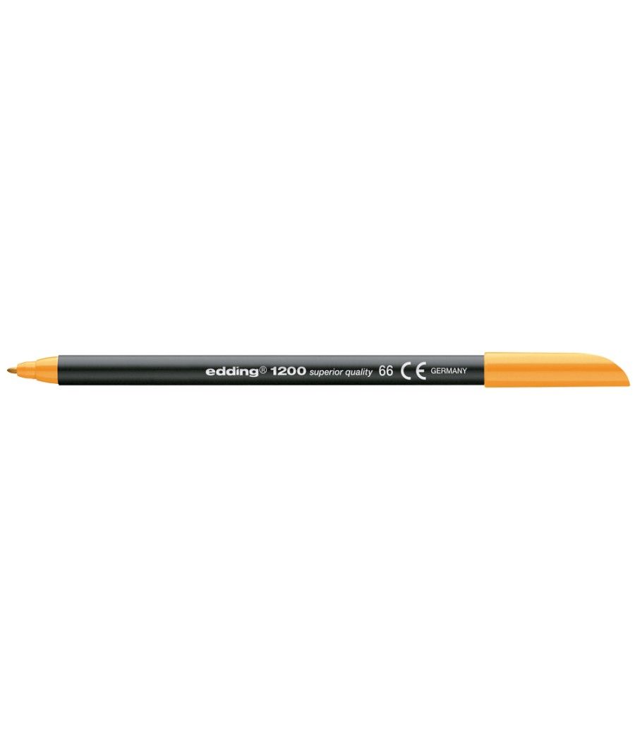 Rotulador edding punta fibra 1200 naranja neon n.66 punta de fibra 0,5 mm PACK 10 UNIDADES - Imagen 2