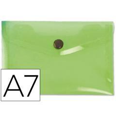 Carpeta liderpapel dossier broche 44223 polipropileno din a7 verde translucido PACK 12 UNIDADES - Imagen 1