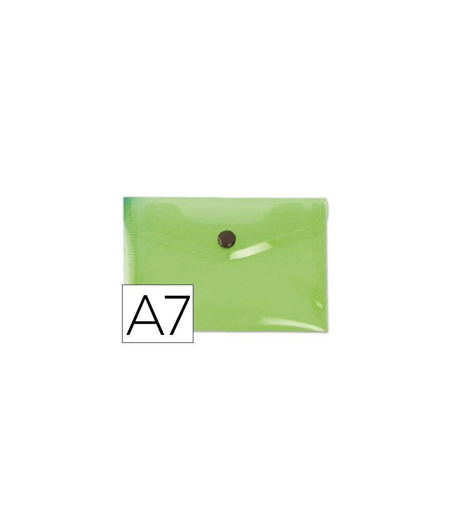 Carpeta liderpapel dossier broche 44223 polipropileno din a7 verde translucido PACK 12 UNIDADES - Imagen 1