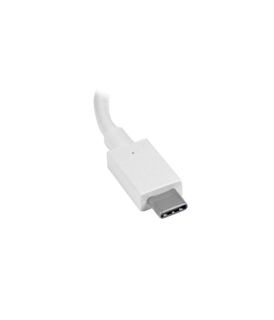 StarTech.com Adaptador Gráfico USB-C a HDMI - Conversor de Vídeo USB 3.1 Type-C a HDMI - Blanco - Imagen 2