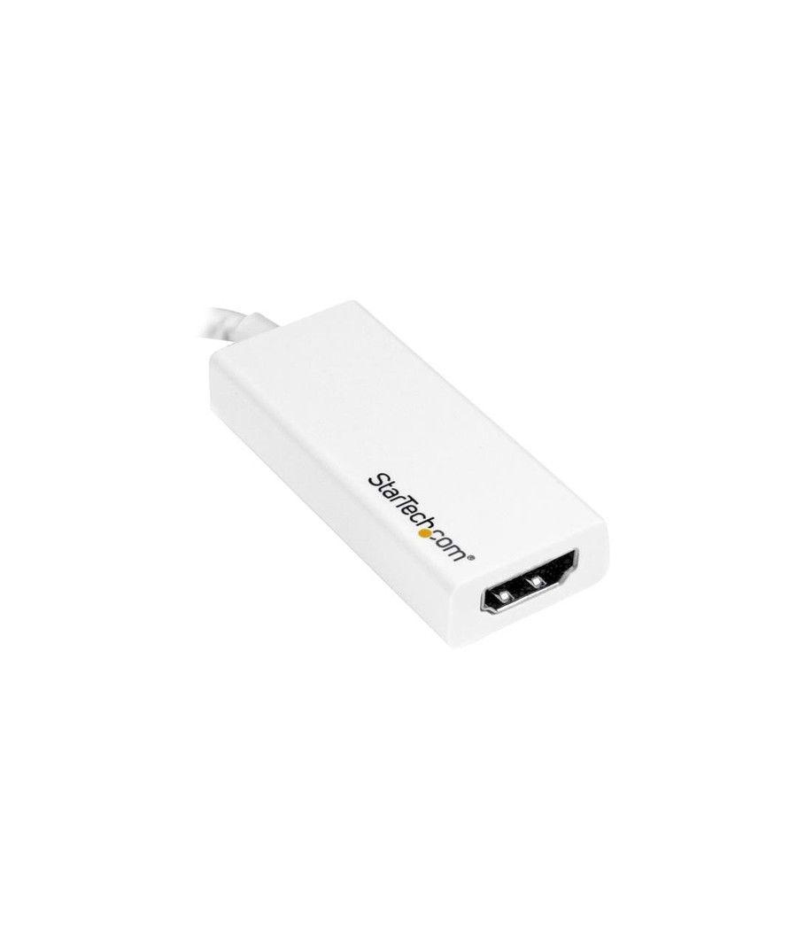 StarTech.com Adaptador Gráfico USB-C a HDMI - Conversor de Vídeo USB 3.1 Type-C a HDMI - Blanco - Imagen 3