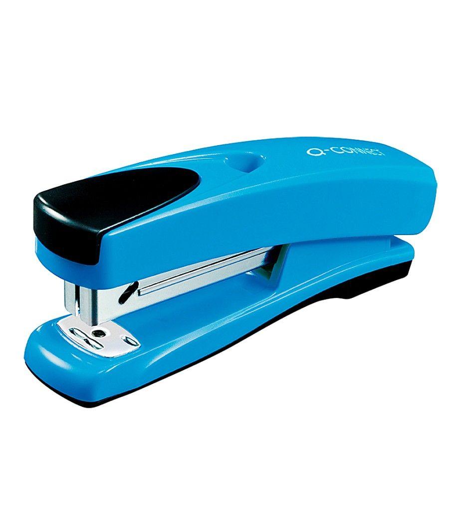 Grapadora q-connect kf02149 metálica azul capacidad 20 hojas - Imagen 2