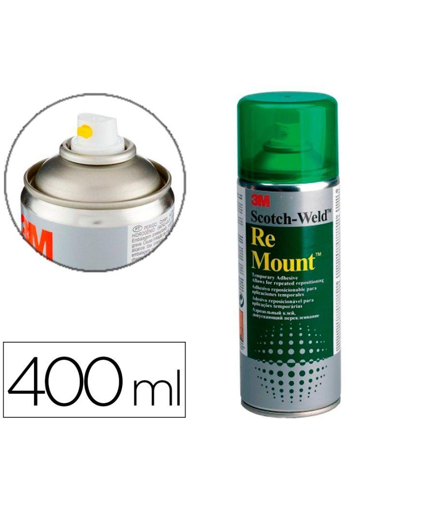 Pegamento scotch spray remount 400 ml adhesivo reposicionable indefinidamente - Imagen 1