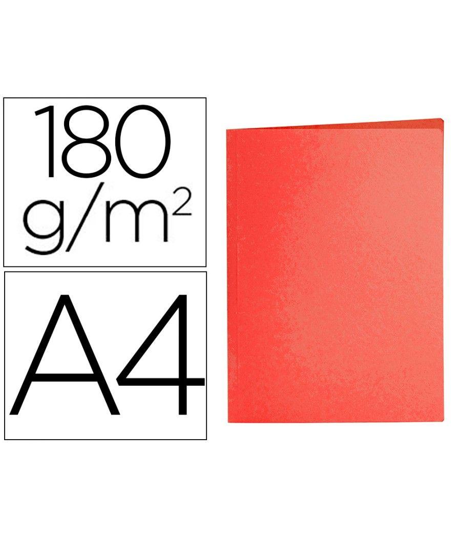 Subcarpeta liderpapel din a4 rojo intenso 180g/m2 PACK 50 UNIDADES - Imagen 1