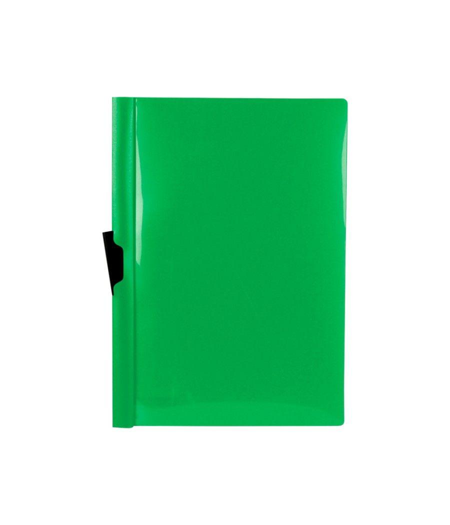 Carpeta liderpapel dossier pinza lateral 45323 polipropileno din a4 verde 60 hojas pinza deslizante - Imagen 2