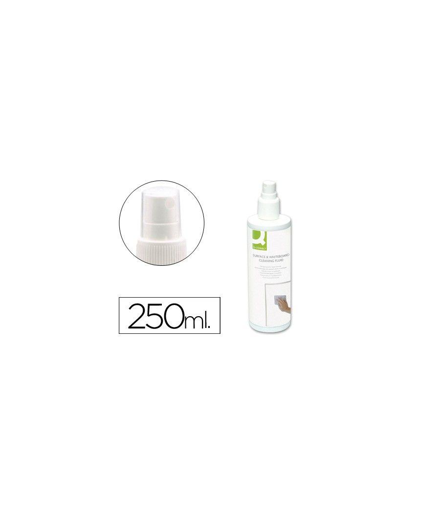 Spray q-connect limpiador de pizarras blancas bote de 250 ml. - Imagen 1