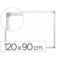 Pizarra blanca q-connect melamina marco de aluminio 120x90 cm - Imagen 1