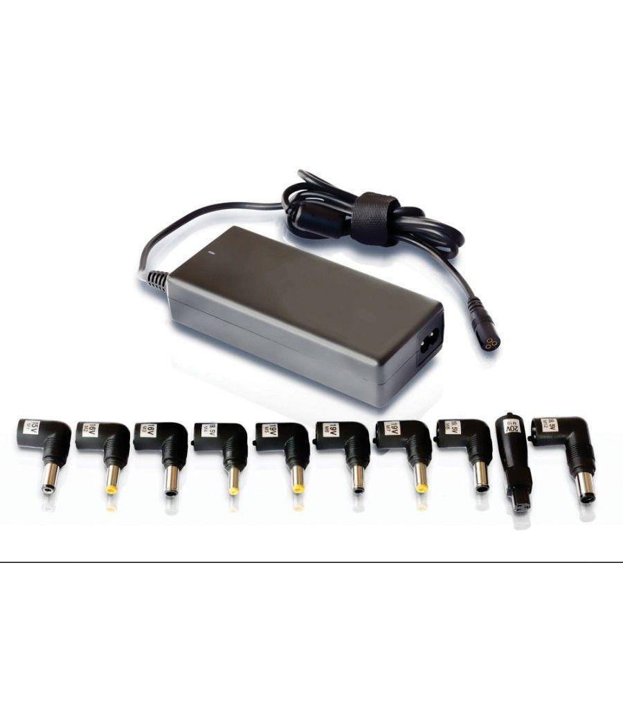CARGADOR PORTATIL UNIVERSAL LEOTEC 90W NEGRO - Imagen 3